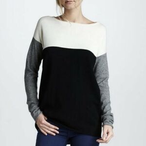 Vince Colorblock Wool Cashmere Blend Sweater